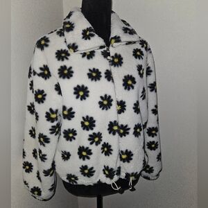 Daisy Fluffy zip up jacket